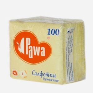PAWA салфетки желтые 100шт
