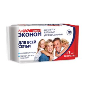 Эконом Smart салфетки д/семьи №77