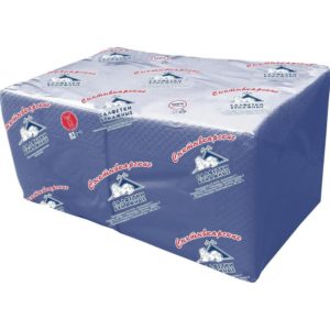 Салфетки бумажные Profi Pack 24x24 см синие 2-слойные 250 штук в упаковке