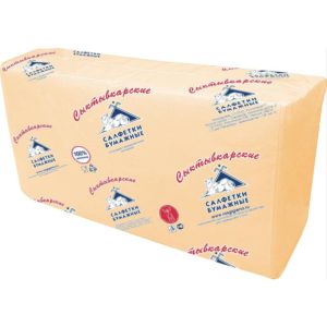 Салфетки бумажные Profi Pack 2-слойные 33х33 см шампань (200 штук в упаковке)