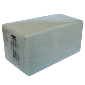Салфетки бумажные Aster Profi Pack 24x24 см белые 1-слойные 400 штук в упаковке
