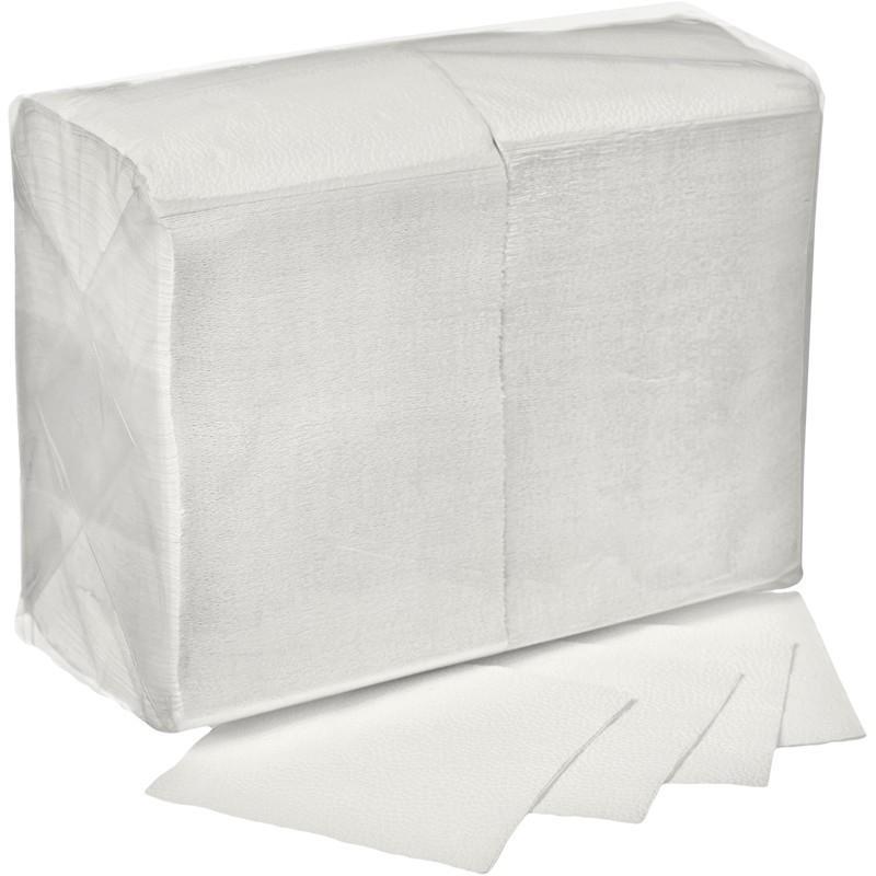 Салфетки бумажные Viva Big Pack 24x24 см белые 1-слойные 400 штук в упаковке