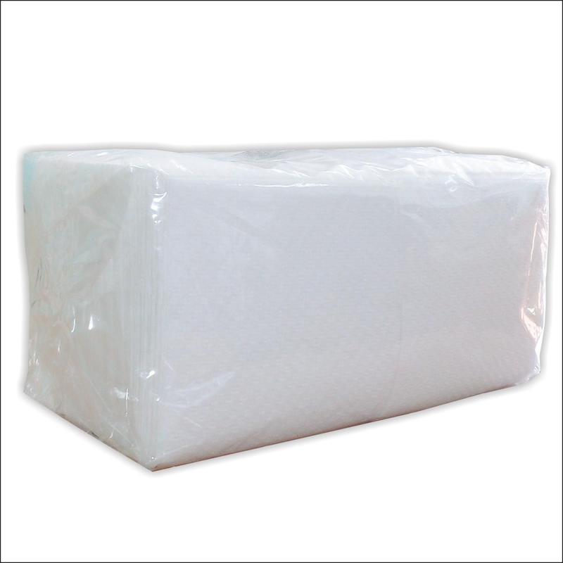 Салфетки бумажные Solfi 1-слойные 23х23 см белые с тиснением (270 листов в упаковке)