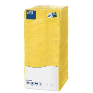 Салфетки бумажные Tork Big Pack 470116/478663 25x25 см желтые 1-слойные 500 штук в упаковке