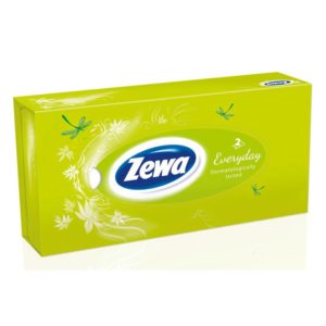 Салфетки косметические Zewa Everyday 2-слойные (100 штук в упаковке)