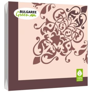 Салфетки бумажные BG Классика Перфетто 33x33 см белые 3-слойные 20 штук в упаковке
