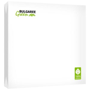 Салфетки бумажные BG 33x33 см белые 3-слойные 20 штук в упаковке
