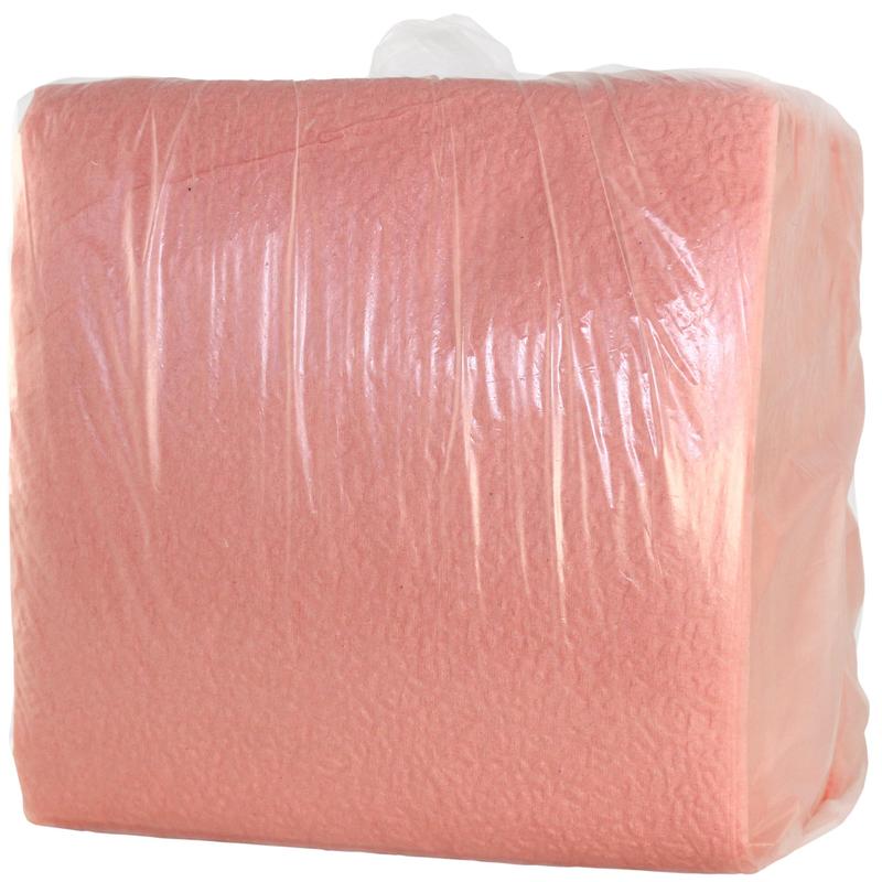 Салфетки бумажные Пастель 24x24 см розовые 1-слойные 100 штук в упаковке