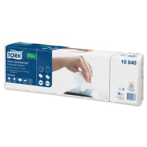 Салфетки бумажные Tork Xpressnap N4/N12 10840 21.3х33 см белые 1-слойные 40 пачек по 225 листов