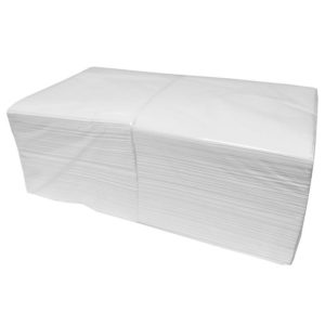 Салфетки бумажные 33x33 см белые 3-слойные 200 штук в упаковке