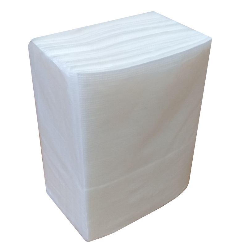 Салфетки бумажные Luscan Professional №2 17x16 см белые 1-слойные 30 пачек по 100 листов