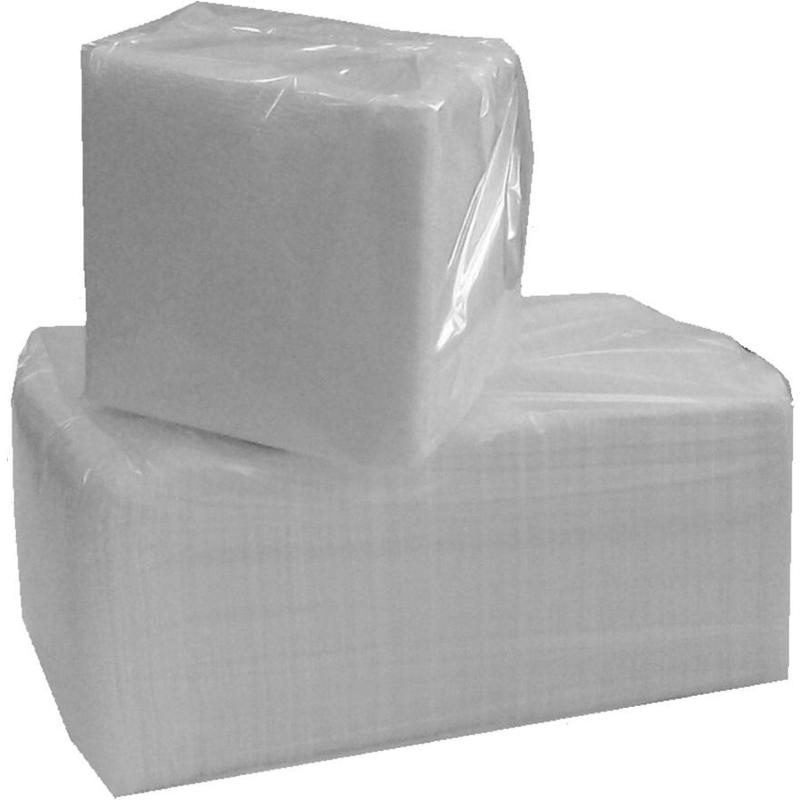 Салфетки бумажные Solfi 23x23 см белые 1-слойные 250 штук в упаковке