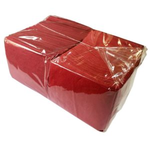 Салфетки бумажные Viva Квартет 24x24 см бордовые 1-слойные 400 штук в упаковке